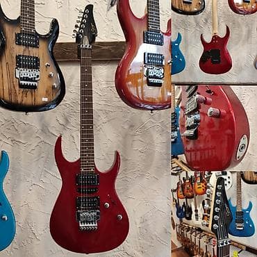 gitara haqqinda melumat: Elektro-gitara Smiger S-G5 Simlərin sayı: 6 Üst: Cökə ağacı Qol — 1