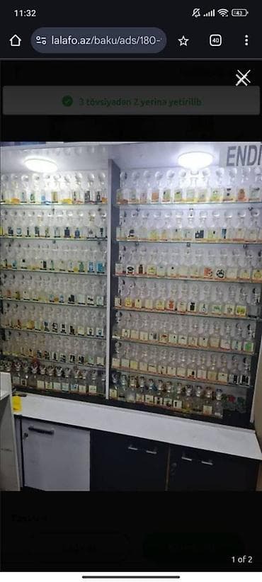Hazir biznes 180 Ətir Və Vitrinlərdə Daxil Olmaqla Satilir Ətrafli lalafo.az -da Hazir biznes 180 Ətir Və Vitrinlərdə Daxil Olmaqla Satilir Ətrafli