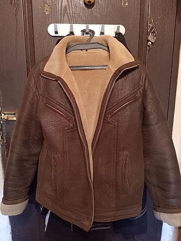 gün eynəyi: Qışlıq kişi dərisi kürk gödəkçə - Rəng: tünd qəhvəyi (xarici), qum — 3