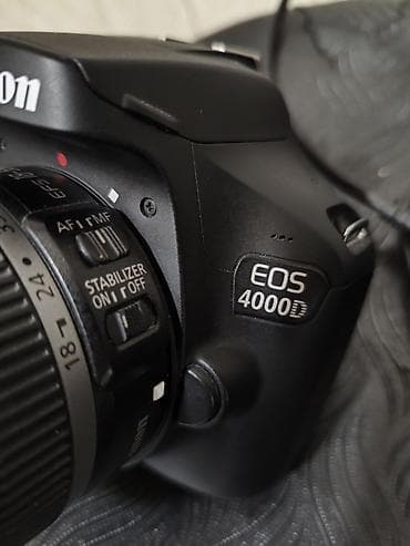 dji osmo mobile 6: Canon EOS 4000D DSLR fotoaparat + Canon EF‑S 18‑55mm f/3.5‑5.6 IS — 2