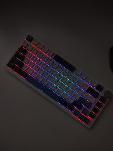 komputer i9: Ajazz AK75 Pro White & Blue | RGB | Huano × Ajazz Blue Linear — 1