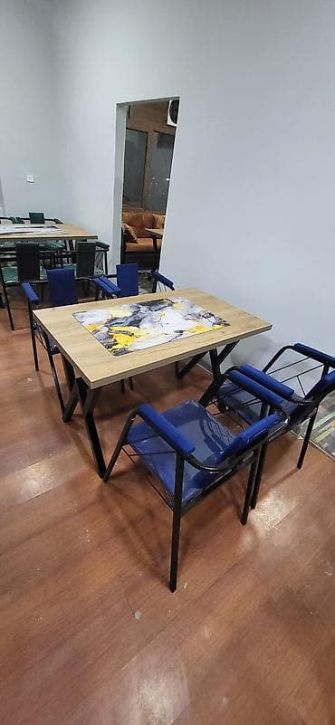 ustullar: Skameykalar ilə, Düz masa, 4 nəfər, Azərbaycan, Zəmanətli, Kredit yoxdur, Ödənişli quraşdırma — 8