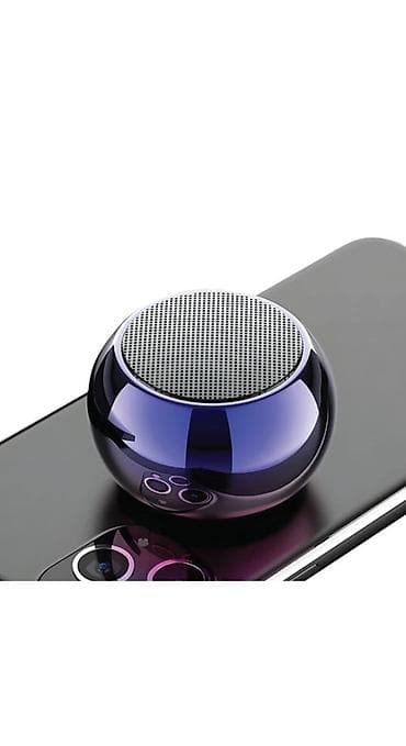 kalonklar: Mini portativ Bluetooth dinamiki - Ultra-kompakt dairəvi dizayn — 2