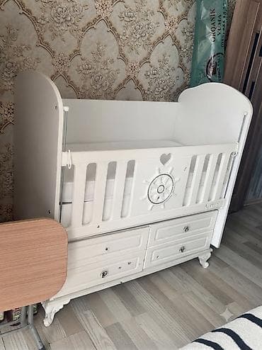 chicco besik: Uşaq beşiyi aymini, matrasıda var. 50₼ Ağ rəngli uşaq beşiyi – şkaflı — 1