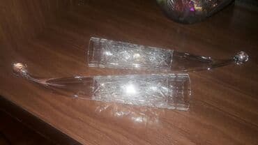 dekorativ yumurta: Xrustal buynuz 2 ədəd. Qədim çex xrustal — 2