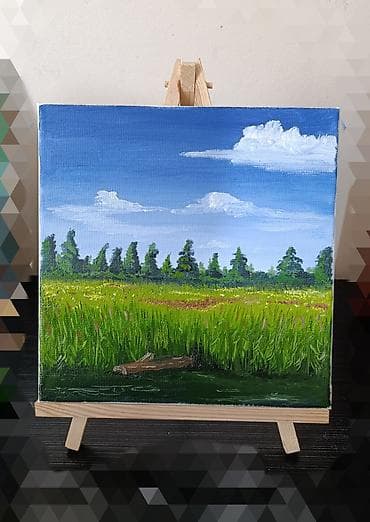 ucuz qapı: Əl işi yağlı boya tablo dəsti - Texnika: kətan üzərində yağlı boya - — 3