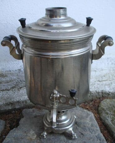 İşlənmiş Od Samovar, 6 l, Ünvandan götürmə