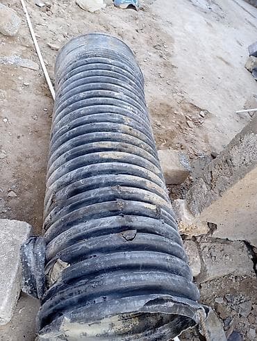 Plastik boru - Material: Yüksək sıxlıqlı plastik (HDPE tipli), ikiqat — 2