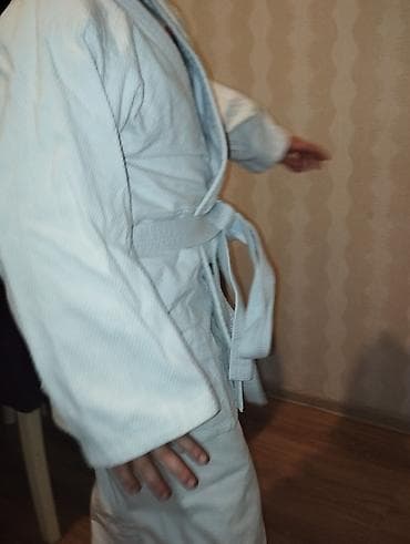 usag geyim: Uşaq üçün cüdo/ciu-citsu kimono dəsti - Rəng: ağ - Komplet: üst geyim — 2