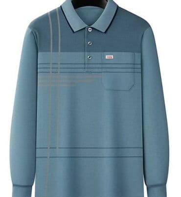 Köynəklər: Uzunqol pambıq polo. ✅Kişilər üçün uzunqol pambıq polo köynək — 2