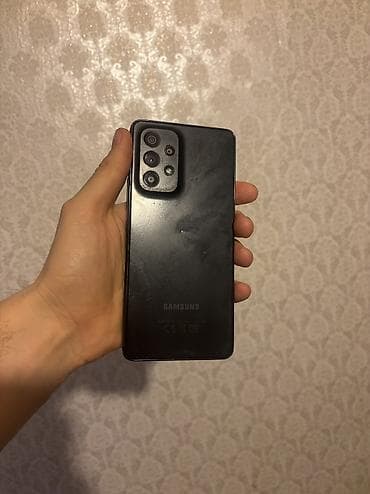 galaxy note pro: Samsung Galaxy A53, 256 GB, rəng - Qara, Barmaq izi — 1