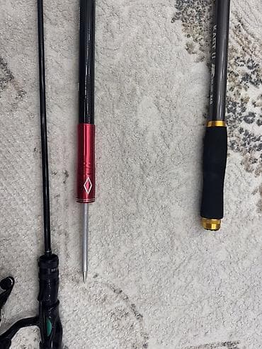 Velosiped ehtiyyat hissələri: Balıqçılıq üçün tam dəst - 2 ədəd fırlanan çarx (spinning reel): • — 3