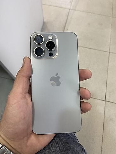 işdenmiş telfonlar: IPhone 15 Pro Max, 512 GB, Gümüşü, Face ID — 1