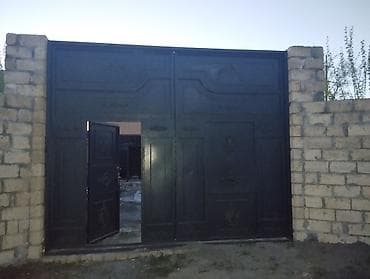 demir setkalar: İşlənmiş Dəmir Həyət darvazası, Yana açılan, Mexaniki, Qapı ilə, rəng - Qara, Kredit yoxdur — 1