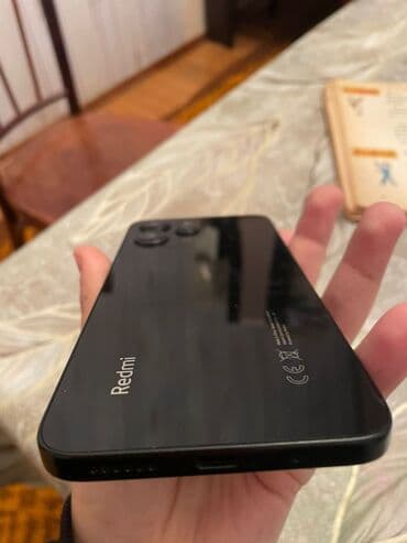 Mobil telefon və aksesuarlar: Redmi 12, 128 GB, rəng - Qara, Barmaq izi — 4