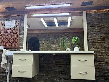 nerj stol: Məhsul: Geniş güzgülü bərbər/stilist masası (salon üçün) — 2