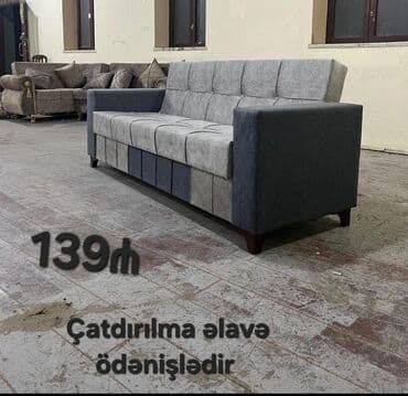 ofis əşyaları: Divan, Açılan, Bazalı, Parça, Ödənişli çatdırılma — 5
