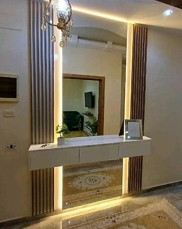 LED işıqlı dekorativ lamel-divar və güzgü kompozisiyaları - Interyer