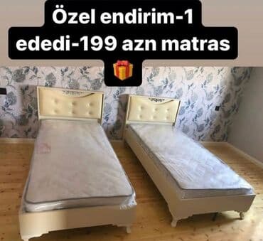 carpayilar divanlar: Yeni, Təknəfərlik çarpayı, Bazasız, Matras ilə, Siyirməsiz, Azərbaycan — 3