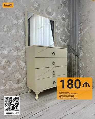 La Mini komod güzgü ilə - Model: Termo güzgülü komod - Ölçülər: D 40 — 1