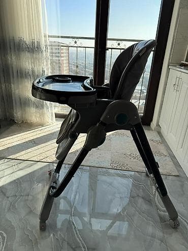 Игрушки: Zippy Zonda uşaq yemək stulu - Rəng: tünd boz/qaranlıq qara — 1