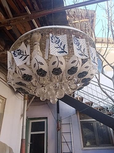 Şəkillər, tablolar: Çılçıraq, 9 lampa, Şüşə — 3