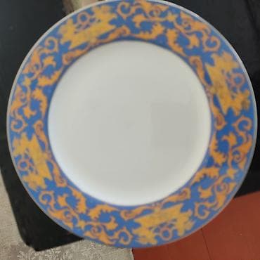 saatlar type 1: Nahar dəsti, rəng - Göy, Farfor, Versace — 3