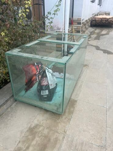 купить аквариум: Böyük ölçülü şüşə akvarium - Material: qalın şüşə, künclər silikonla — 3