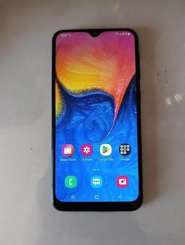 Samsung Galaxy A10, 32 GB, rəng - Qara, İki sim kartlı, Sensor