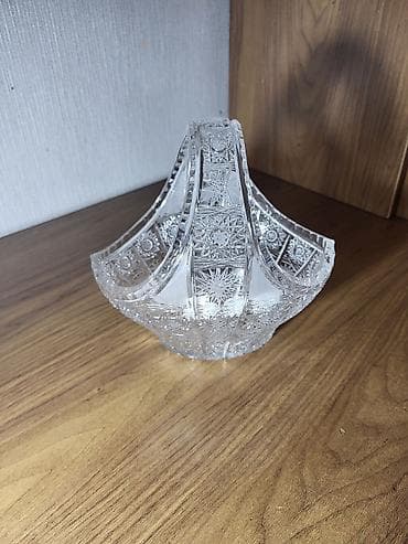 neman xrustal: Kəpənək formalı kəsilmiş kristal səbət - Material: 100% kəsilmiş — 4