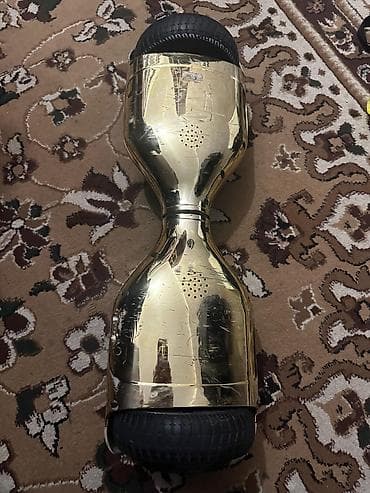 electric samokat: Qızılı rəngli iki təkərli hoverboard (self-balance skuter) - Parlaq — 4