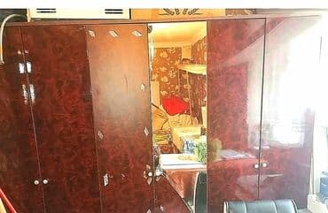 pərdə modelləri 2024: Açılan, 6 qapı Düz dolab, Qarderob, paltar dolabı — 4