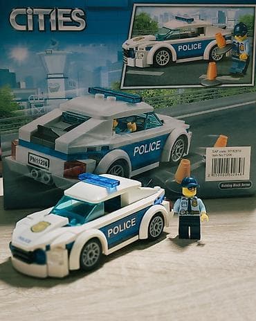 fiqur oyuncaq: LARI Cities polis maşını konstruktor dəsti - Model: No.11206 - Hissə — 3