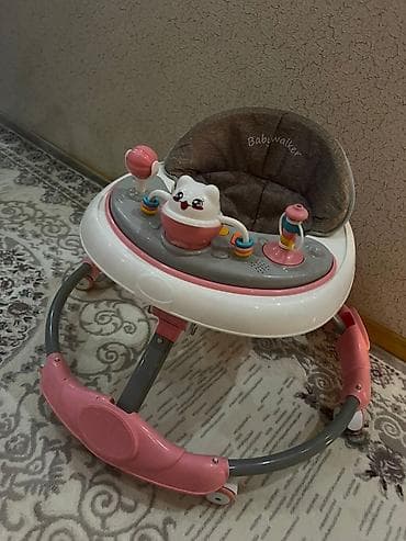 Uşaq gəzdirici “Babywalker” - Rəng: ağ/çəhrayı-boz kombinasiyası - — 1