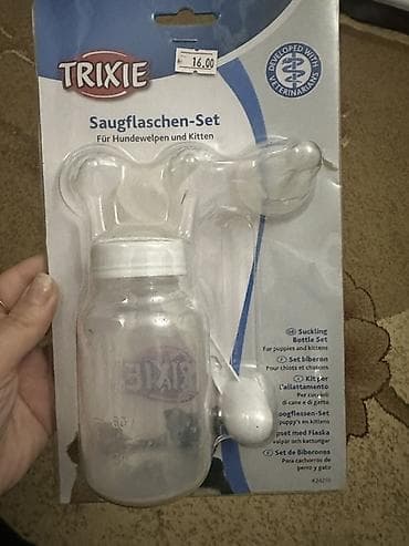 pişik ucun qab: TRIXIE Saugflaschen-Set – balaca it və pişik balaları üçün yemləmə — 2