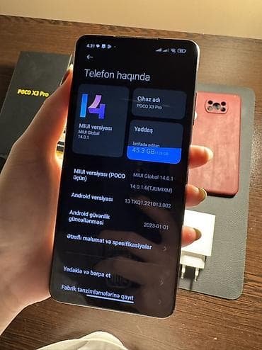 s1 telefon: Poco X3 Pro, 128 GB, rəng - Qızılı, Sənədlərlə — 3
