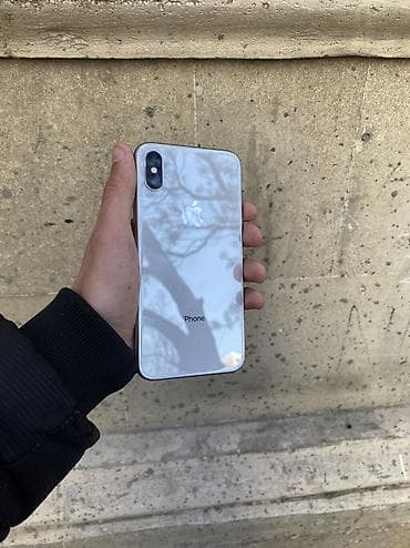 iphone 17 qiymet: IPhone X, 256 GB, Gümüşü, Zəmanət, Simsiz şarj, Sənədlərlə — 1