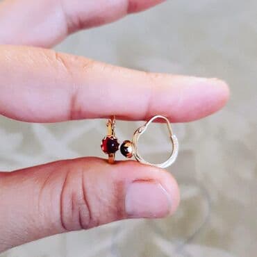 женские золотые серьги: Sırğa, Sarı qızıl — 1