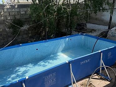 Hovuzlar: İntex karkaslı hovuz – düzbucaqlı - Ölçülər: 4,50 m x 2,20 m x 84 sm — 4