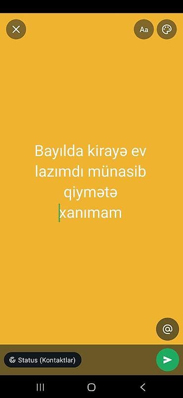bayıl: Bayıl ərazisində kirayə mənzil axtarılır. Münasib qiymət intervalında — 1