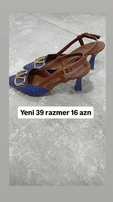 Məhsul: Qadın klassik açıq dabanlı tufli (slingback) - Razmer: 39 -