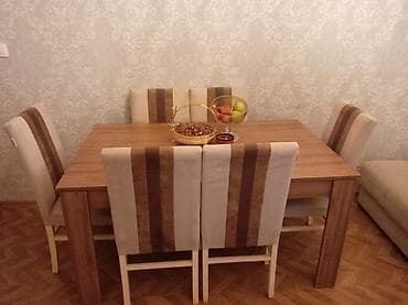 vitrin stend: Qonaq otağı üçün, 6 stul — 2