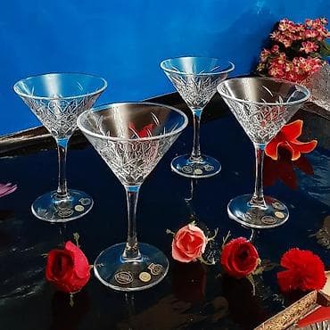 metbex krantlari: Çex xrustal marojnica,martini,murebbe ucun 4 ededi 120 azn. diametri — 1