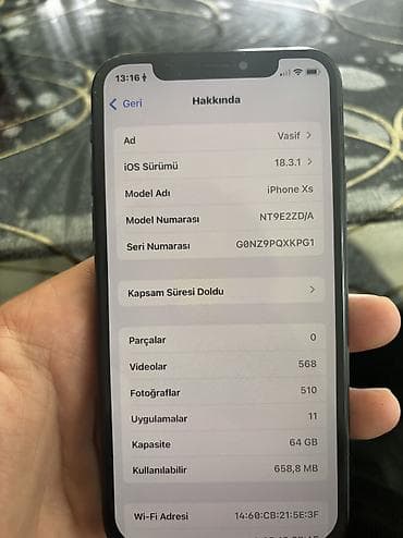 iphone 5 's: IPhone Xs, 64 GB, Black Titanium — 9