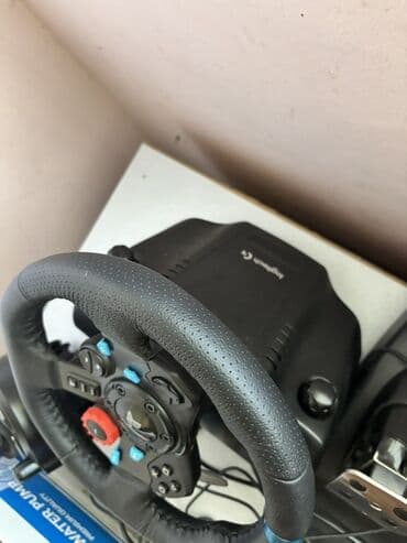 kompüter alışı: Logitech G29 yarış simulyatoru dəsti. Dəstə dəri örtüklü sükan — 1