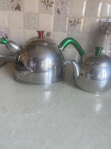 Yeni, rəng - Yaşıl, Dəm caydanı, Paslanmayan polad, 3 l, Türkiyə — 3