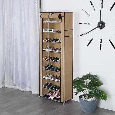 Ayaqqabi Dolab. Dəmir kanstruksia və parçadan ibarətdir 10 mertebe 9