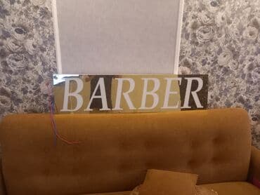isiq generator satilir: Barber reklamı.Yenidir.Orqsteklo (plastik) material ilə — 3