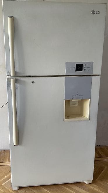 İşlənmiş 2 qapılı LG Soyuducu Satılır, rəng - Ağ, Dispenserli