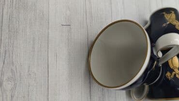 kofe servisi: Qəhvə dəsti, rəng - Göy, Kobalt, Reichenbach, 6 nəfərlik, Azərbaycan — 2